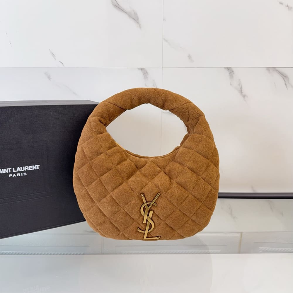 YSL ICARINO in quilted suede(HIGH-END GRADE)