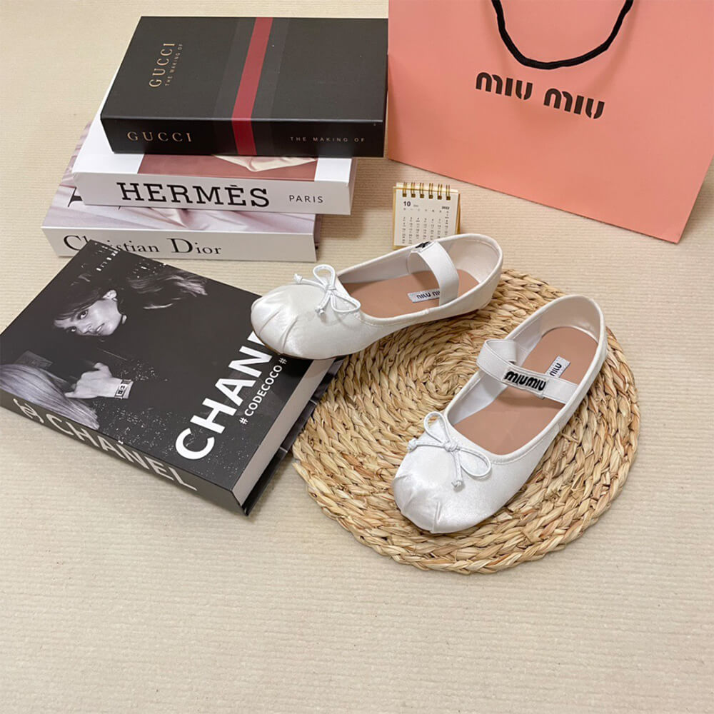 MiuMiu Satin ballerinas