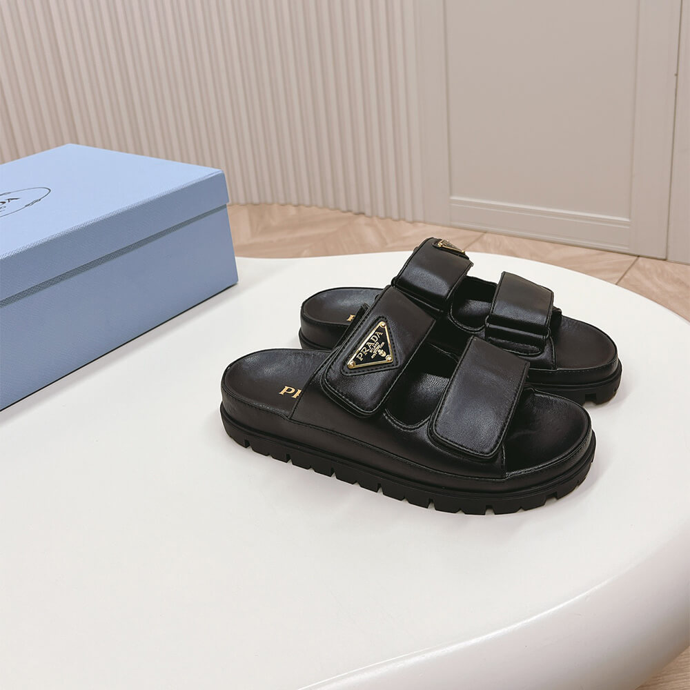 PRADA Nappa leather slides