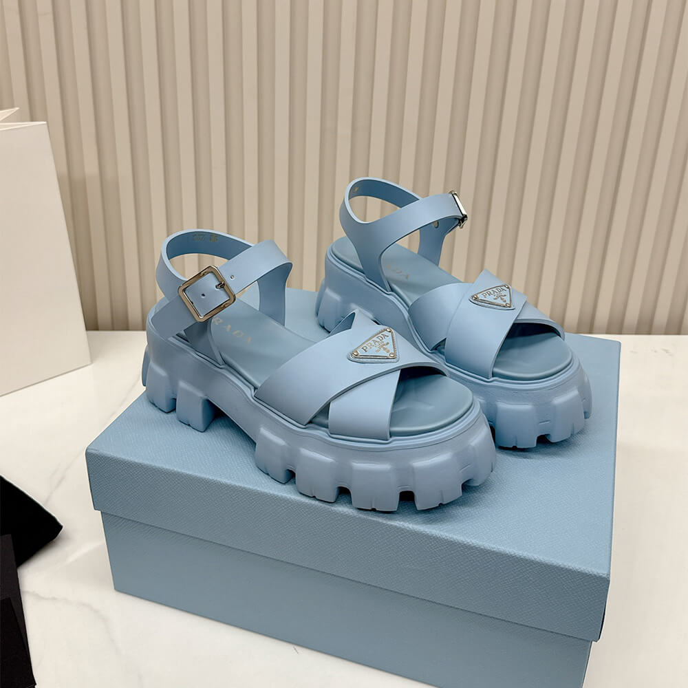 PRADA Monolith rubber sandals